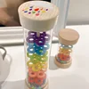Montessori Baby Rain Stick Rainbow Hourglass Rain Music Rattle Baby Educational Toy Colorful Montessori Sensory Toys for Kids 6