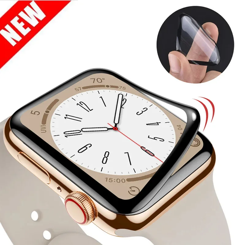 

Защита экрана для Apple Watch 7 6 SE 5 9 8 40 мм 41 мм 42 мм 44 мм 45 мм 38 мм, керамическая пленка для IWatch 3 2 1 Ultra 2 49 мм, не стекло