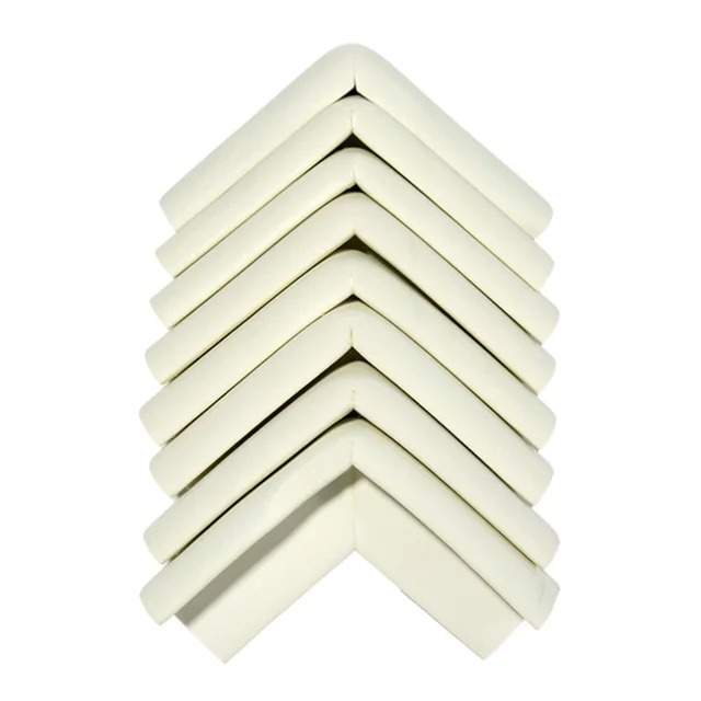 4Pcs Child Baby Safety Silicone Protector Table Corner Edge Protection Cover Children Anticollision Edge & Guards white