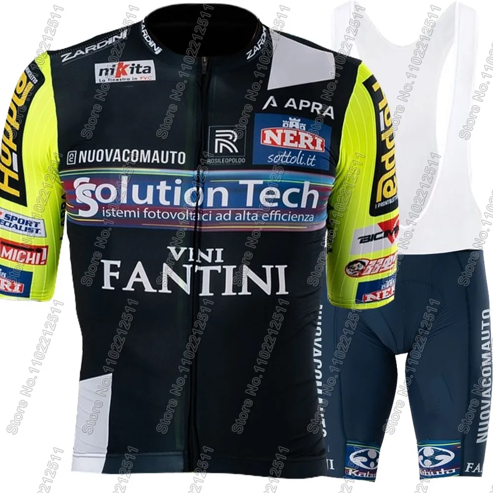 Team Solution Tech - Vini Fantini 2025 Cycling Jersey Set Mens ItalyClothing Road Bike Suit Bicycle Shirt Bib Shorts MTB Ropa 5