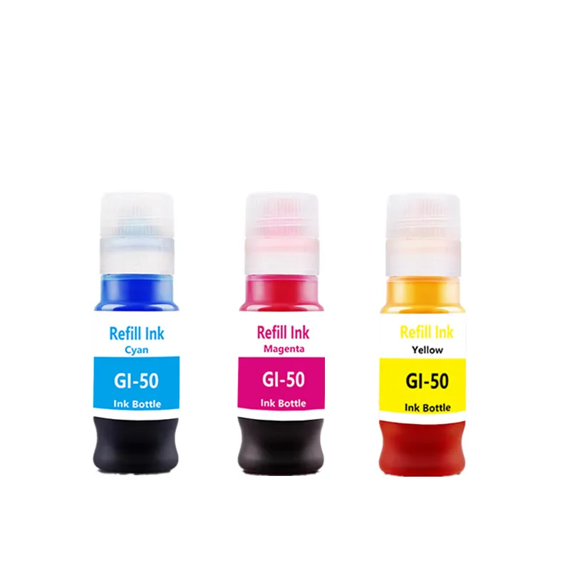 GI-50 Refill Ink For Canon GI-10 GI-20 GI-30 GI-40 GI-60 GI-70 GI-90 Dye ink For G5010 G6010 GM2010 G5020 G6020 G6030 Printer