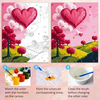 Huacan Oil Painting By Numbers Cat DIY Paint By Number Adult Kit Kitten Digital Oil Painting Kit Animal Home Decoration Modern 5