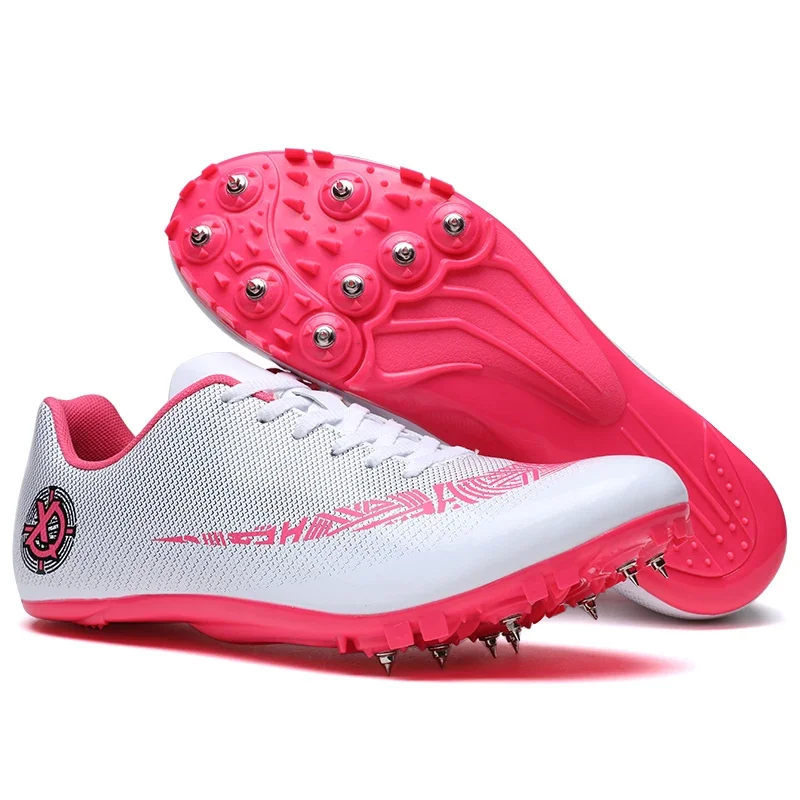 Men Women Track and Field Spikes Shoes Professional Students Athlete Running Tracking Nail Training Shoes Long Jump Sneakers running spikes