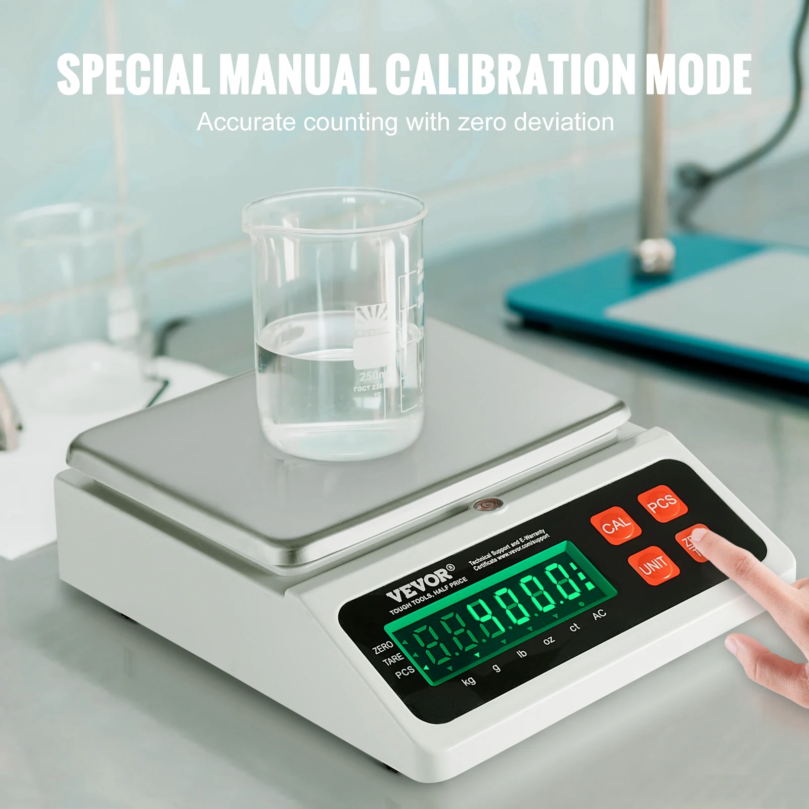 10kg x0.1g Digital Counting Scale Electronic Laboratory Balance LED Screen Table Top Scale Industrial Weighing digital counting scale