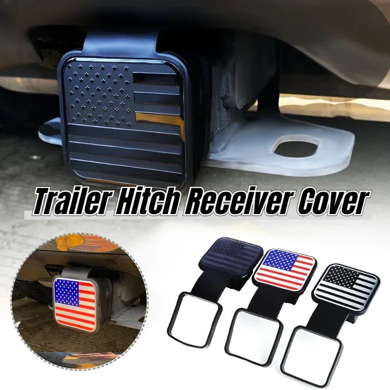 Rubber Trailer Hitch Receiver Cover Universal 51MM Tow Plug Tube Cap Protector for Mercedes RAM trailer hitch cover