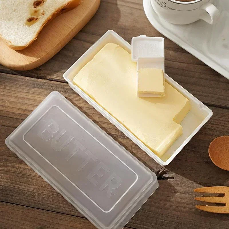 Butter Dish with Cover Butter Fresh-keeping Box with Cutter Slicer Countertop Box For Home Cheese Storage 1Pc butter storage box