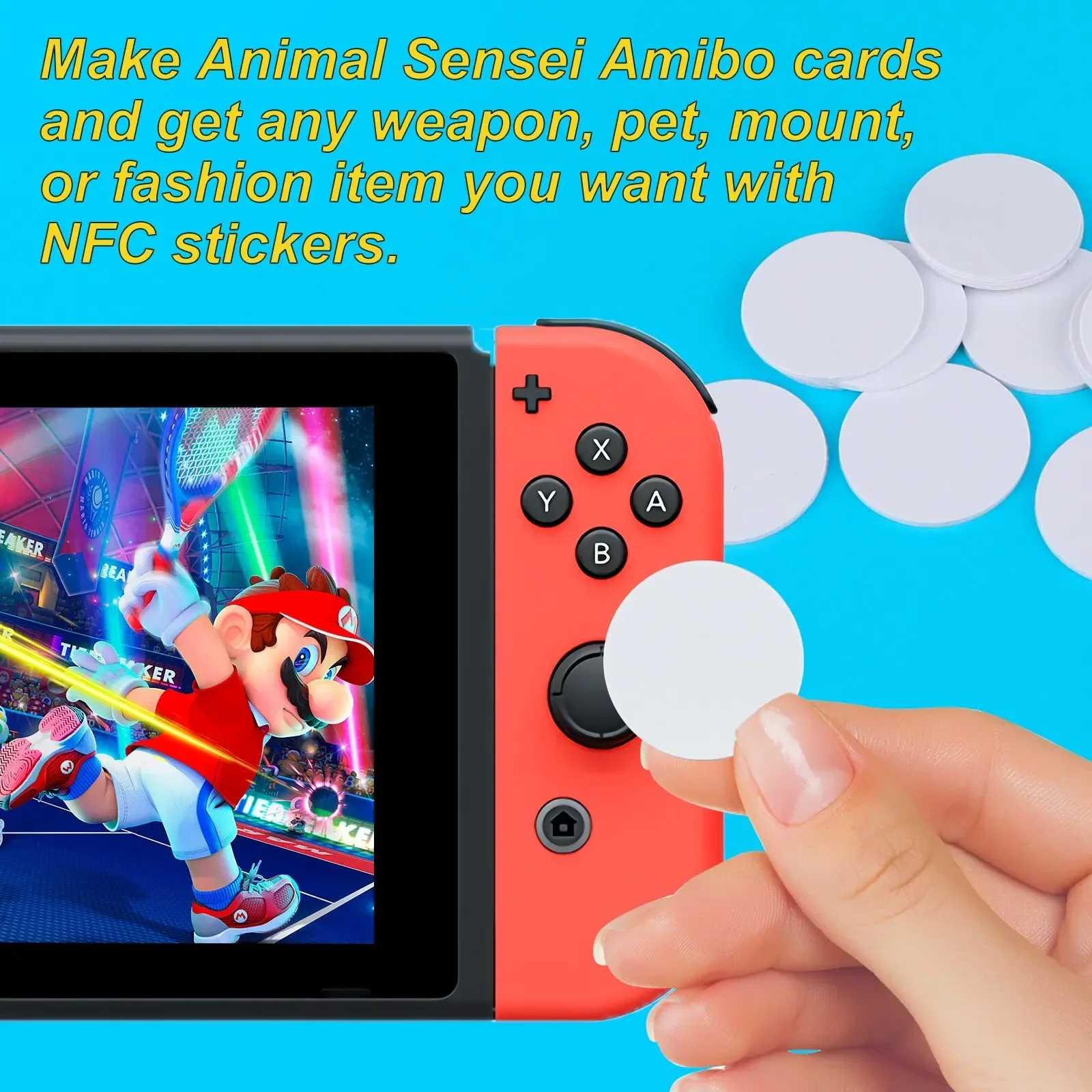 20 pièces 50pcs 13.56MHz Ntag215 NFC pièces cartes adhésives support de Badge 504 octets ISO/IEC 14443 A 25mm étanche PVC 215 étiquette