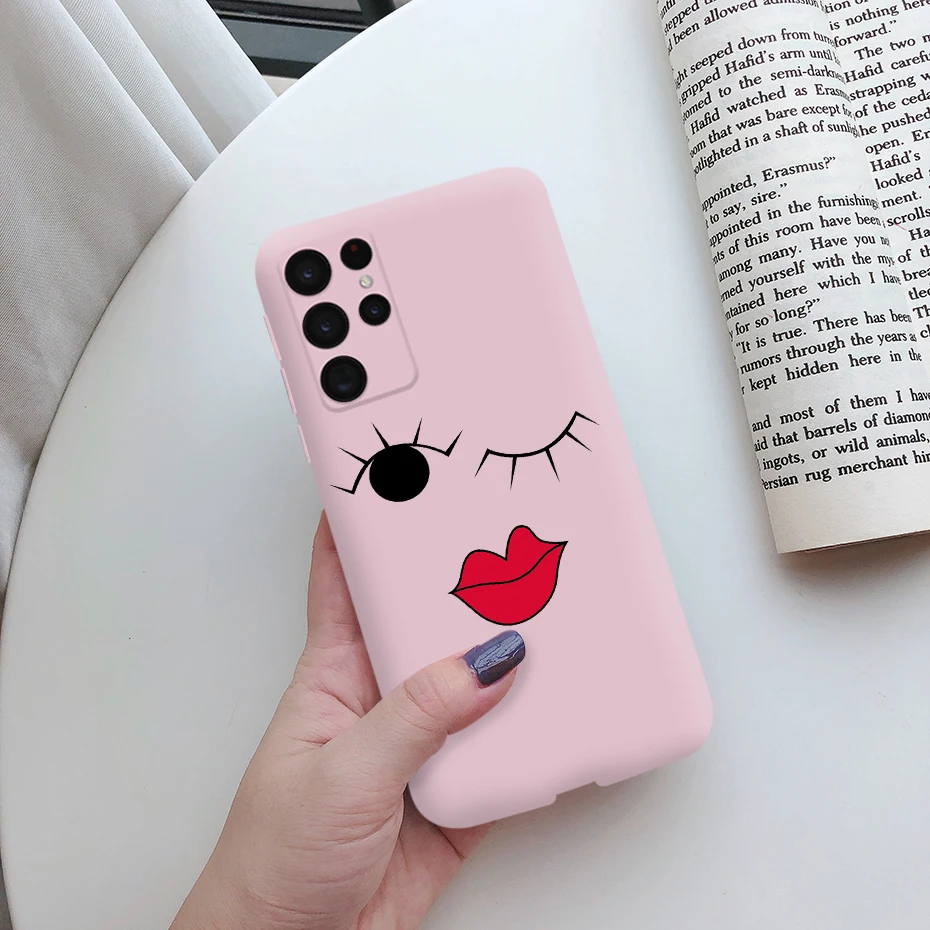 For Samsung S22 Ultra Plus 5G Case Cute Painted Silicone Soft TPU Phone Cover For Samsung Galaxy S22 S 22 Ultra Plus Case Bumper best waterproof phone pouch