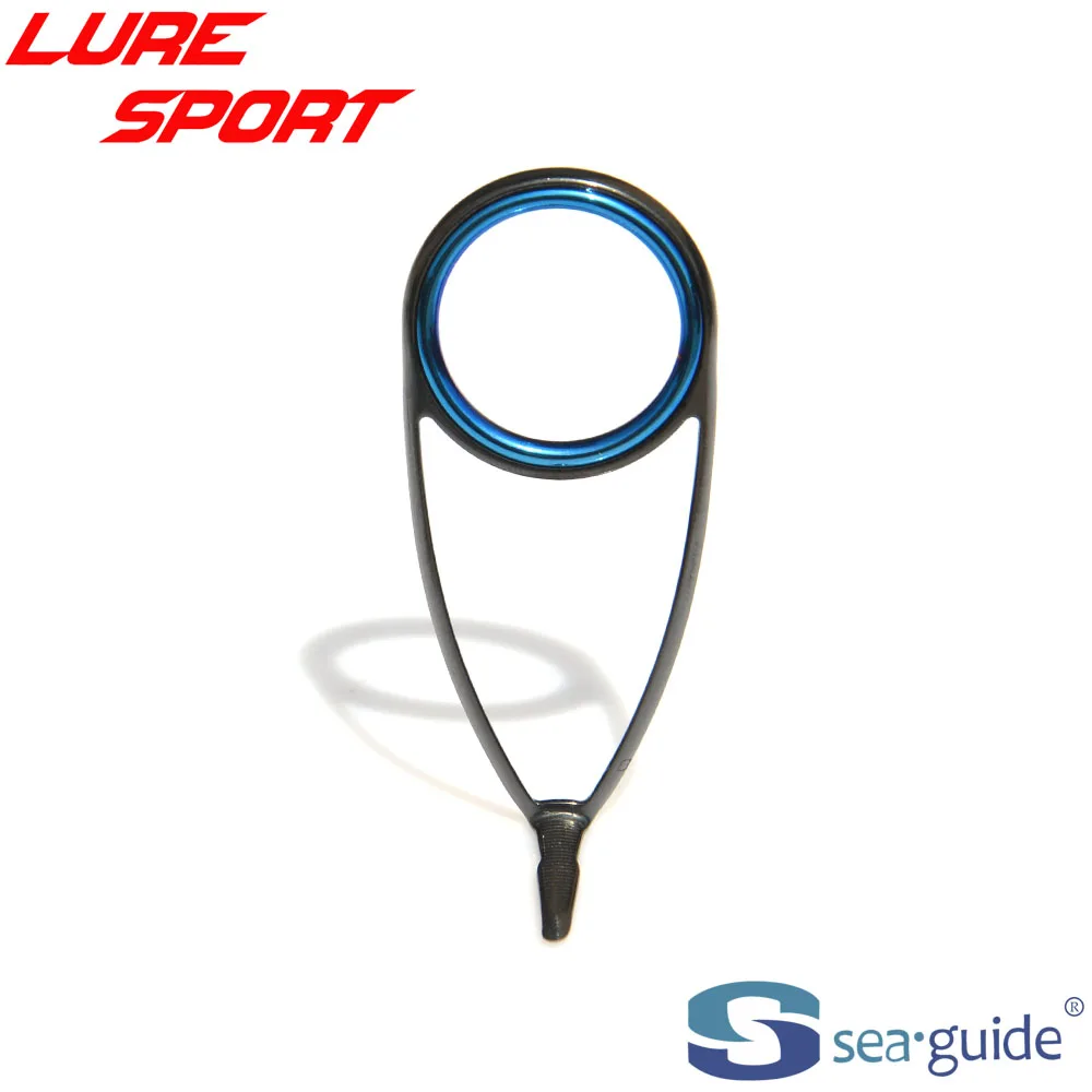 SeaGuide 9 10 11 12 개 스핀 가이드 세트 블루 LS 링 블랙 스틸 프레임 HBXOHLSG-4 25로드 빌딩 부품 수리 DIY 액세서리