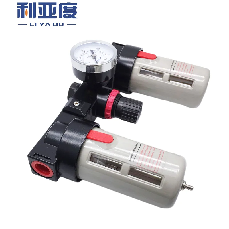 Bc2000/3000 Bc4000 Filtro Del Compressore Dell'Utensile Dell'Aria Kit Regolatore Di Pressione Del Filtro Dell'Aria Pneumatico (0-1.0Mpa) Con Manometro