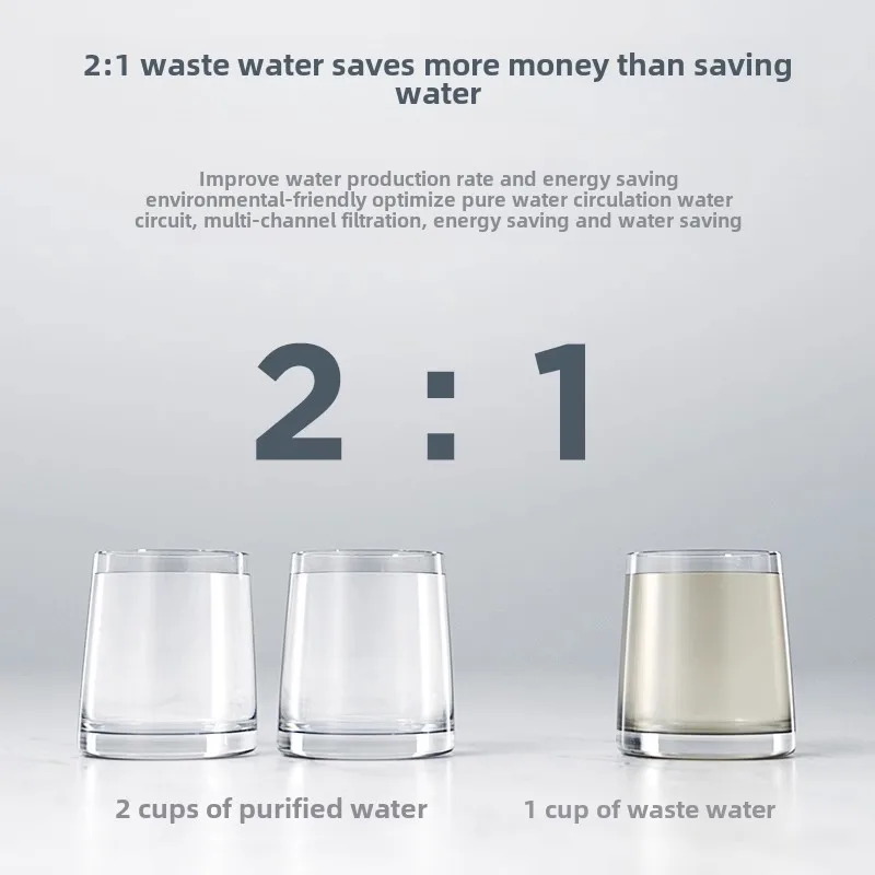 Water purifier Household direct drinking tap water pure filter RO reverse osmosis double outlet water purifier