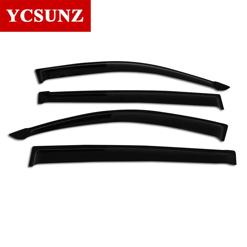Rain Window Visor Wind Deflector For Mitsubishi L200 Triton 2006 2007 2008 2009 2010 2012 2013 2014 Double Cabin Accessories