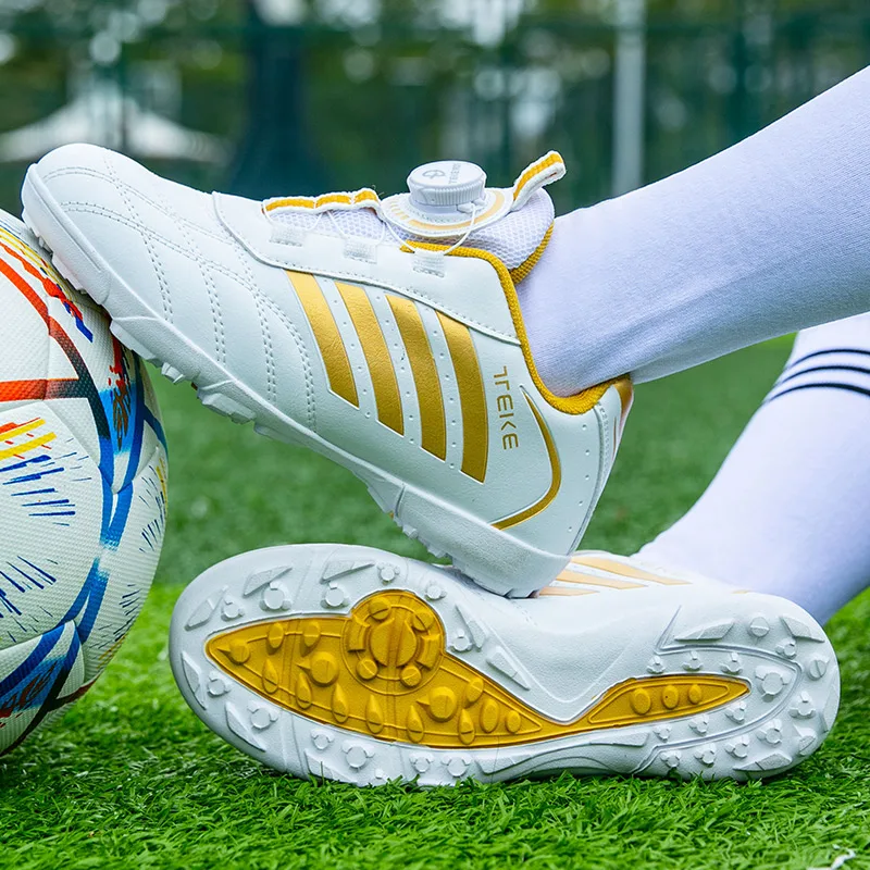 Personality Stylish And Comfortable Boys Girls Training Game Sneakers Indoor Outdoor Lawn Youth Student Soccer Shoes 29-39# - Image 4