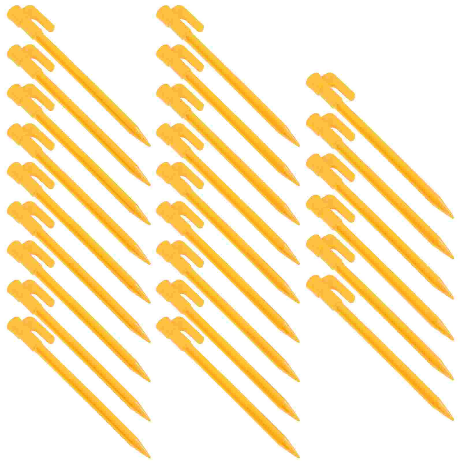

24pcs Tent Stakes Plastic Heavy Duty Tent Pegs Outdoor Camping Tent Nails