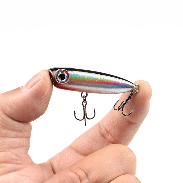 1pc Floating Popper Fishing Lure Wobblers 4.5cm 3.3g Artificial Plastic  Hard Bait High Quality Bass Pike Minnows Fishing Tackle