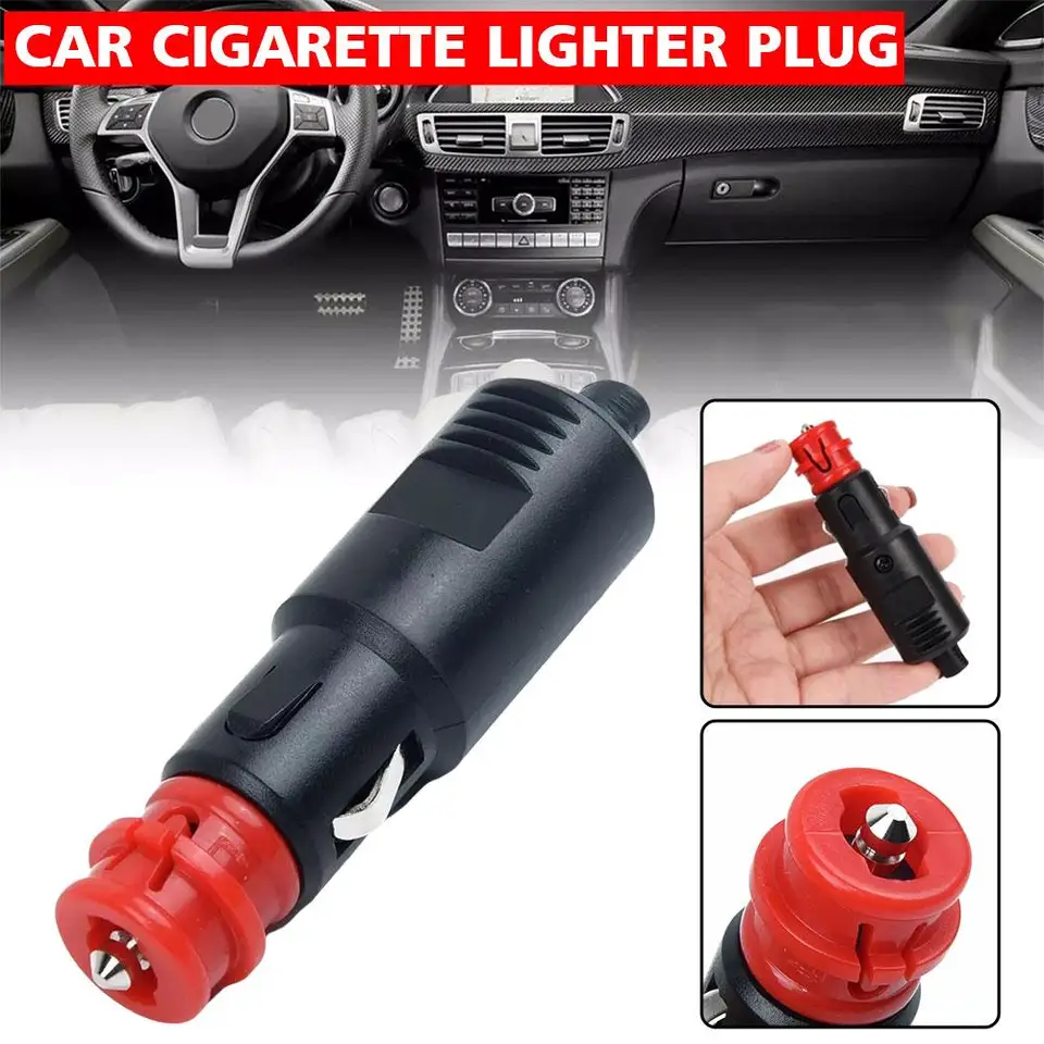 Adattatore Con Spina Accendisigari Auto Universale 12V-24V - Cavo 1,5m Con Interruttore E Fusibile 10A - Presa Di Corrente Maschio - 4