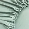 High End Egyptian Cotton Fitted Sheet Solid Color Bed Linen Sheets Elastic Band Mattress Cover 400TC Soft Breathable 140/160/180 5
