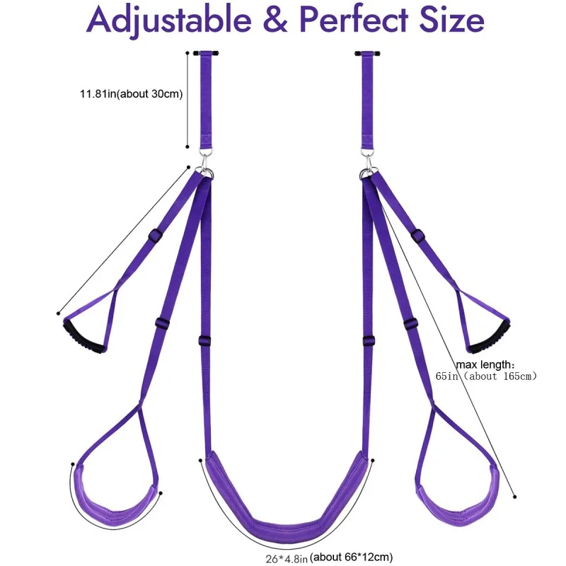 AlternativeSMSexy Purple Sponge Swing Seat Cushion Couple Flirting Door Binding Sex Suspension Auxiliary Sex Product