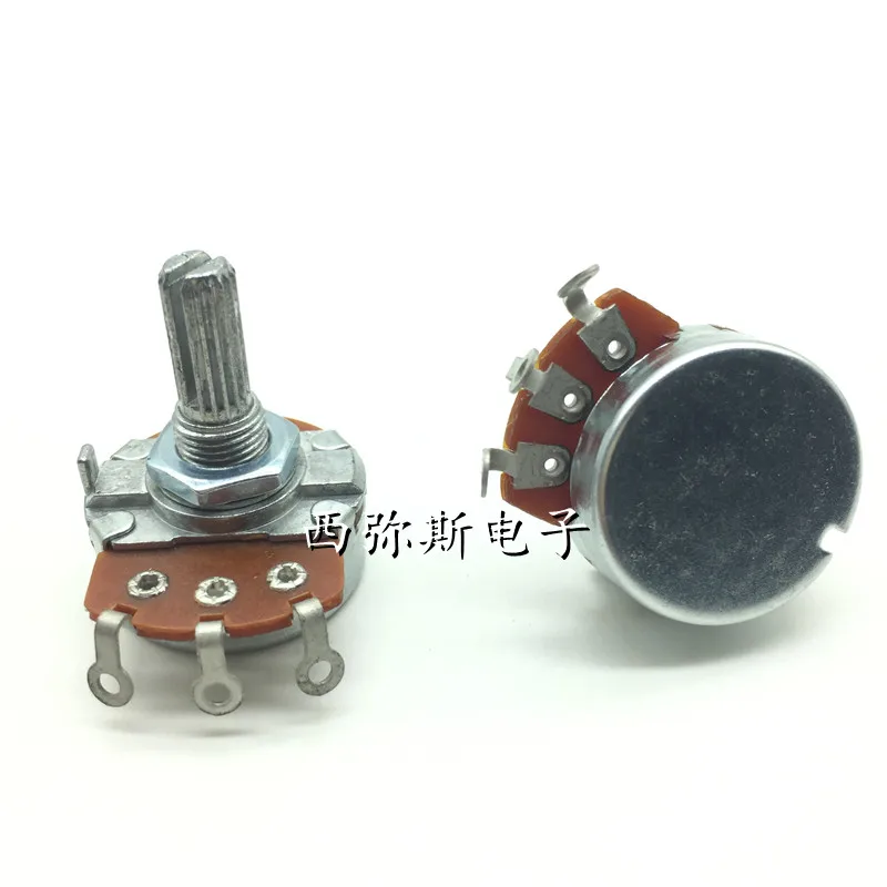 Single loop carbon film potentiometer WH138 B1K 5K 10K 50K 500K Rachis 20 mm in length 1pcs