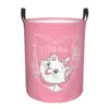 Custom Cute Cat Marie Kitten Cartoon Laundry Basket Collapsible Animals Movies Clothes Toy Hamper Storage Bin for Kids Nursery 1