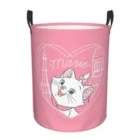 Custom Cute Cat Marie Kitten Cartoon Laundry Basket Collapsible Animals Movies Clothes Toy Hamper Storage Bin for Kids Nursery 1