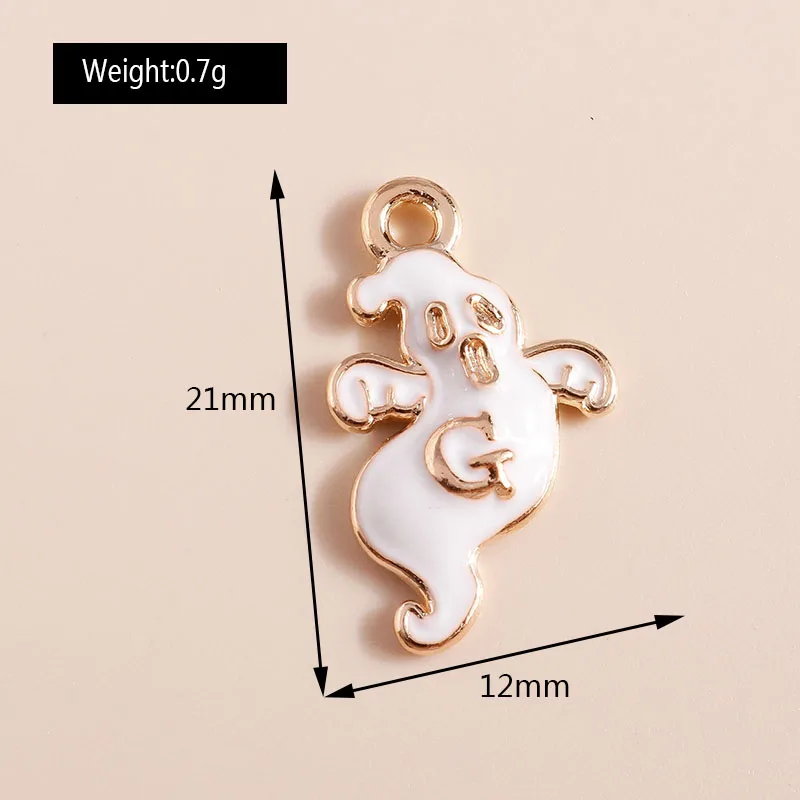 10 stücke Nette Emaille Halloween Vampire Zähne Charms für Schmuck Machen Ohrringe Anhänger Halsketten DIY Armbänder Handwerk Liefert – Detail 17