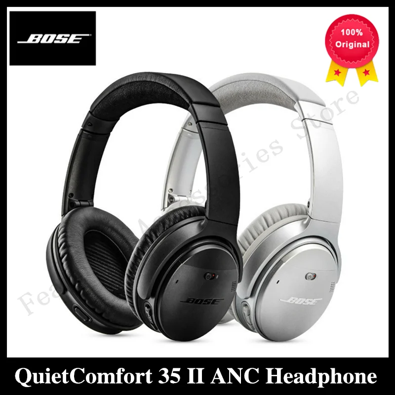 Original Bose QuietComfort 35 II ANC Noise Cancelling Wireless Bluetooth Headphone Bass Head Mounted Headset With Mic Earphone |