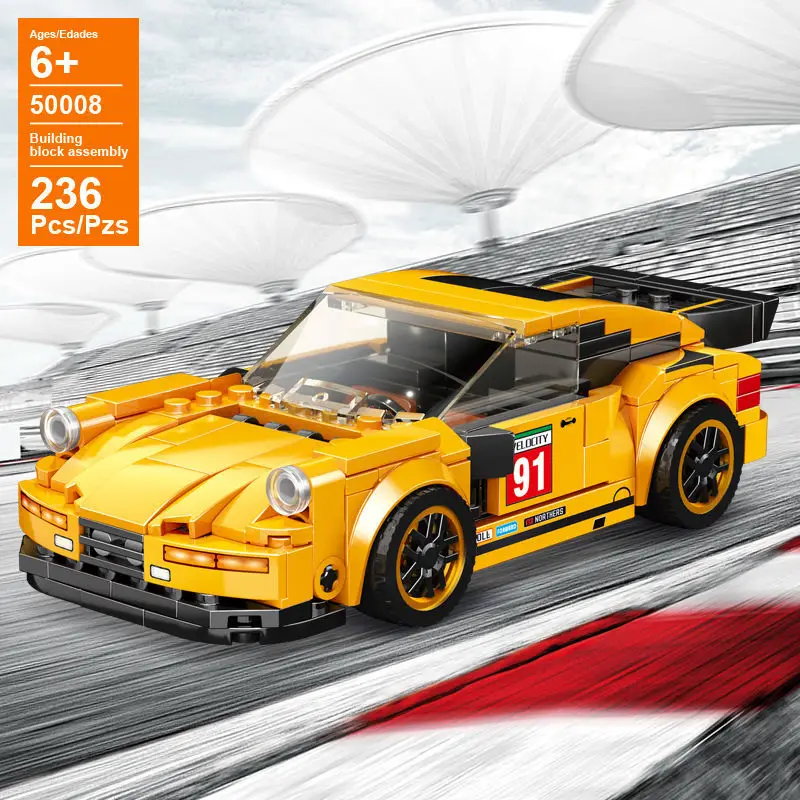 Building Block Toys Racing Cars Model for Kids