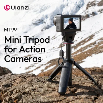 Ulanzi MT99 Mini Tripod for Action 6 / Nano Cameras 2-in-1 Handheld Selfie Stick Tripod Mode Outdoor Livestreaming Vlog Travel
