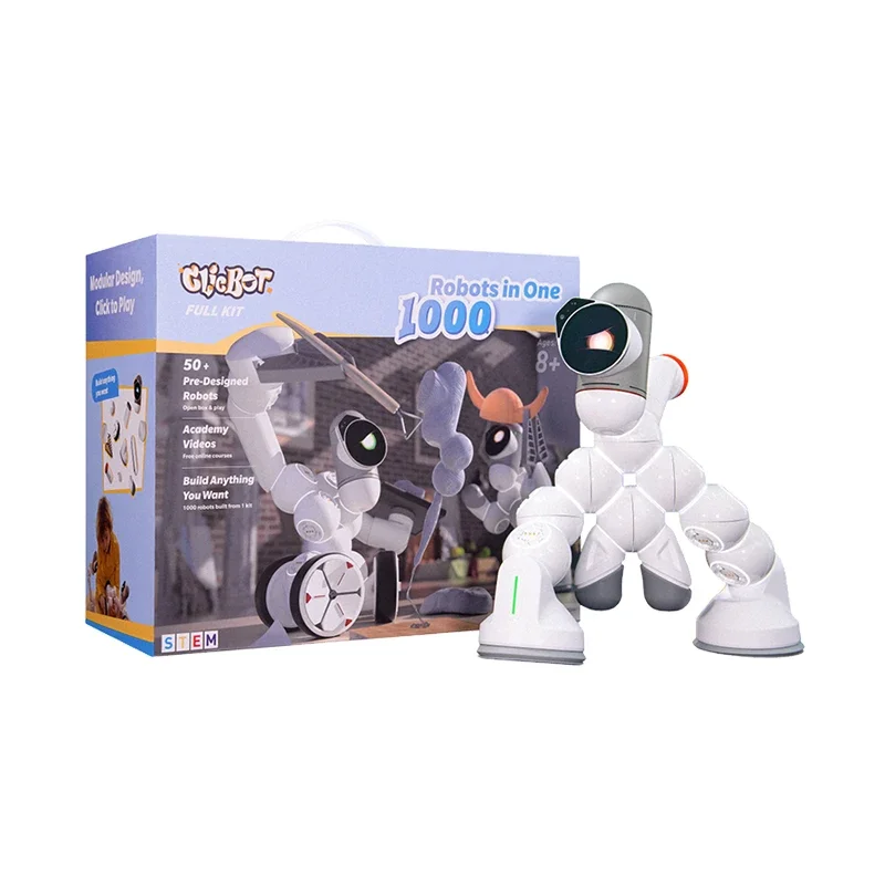 Intelligent machine human programming adult children robot toy modular splicing