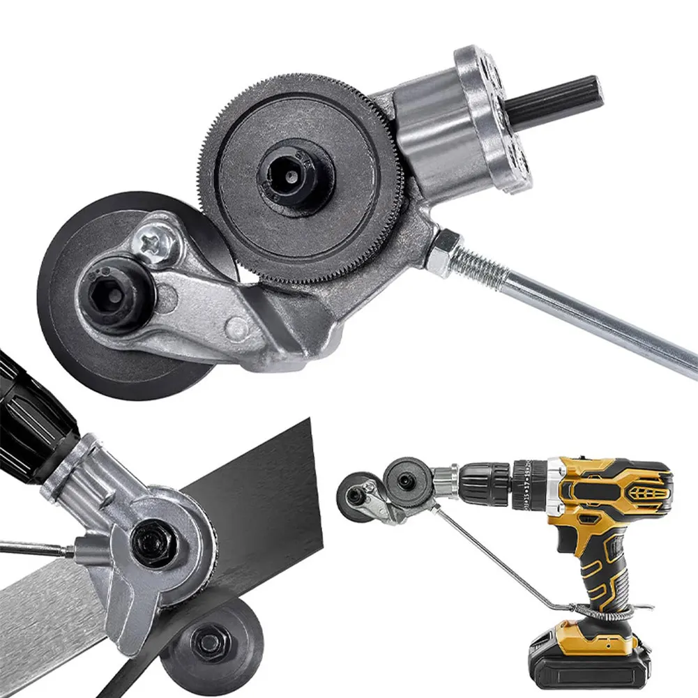 Electric Drill Shears Double Headed Metal Nibbler Drill Attachment