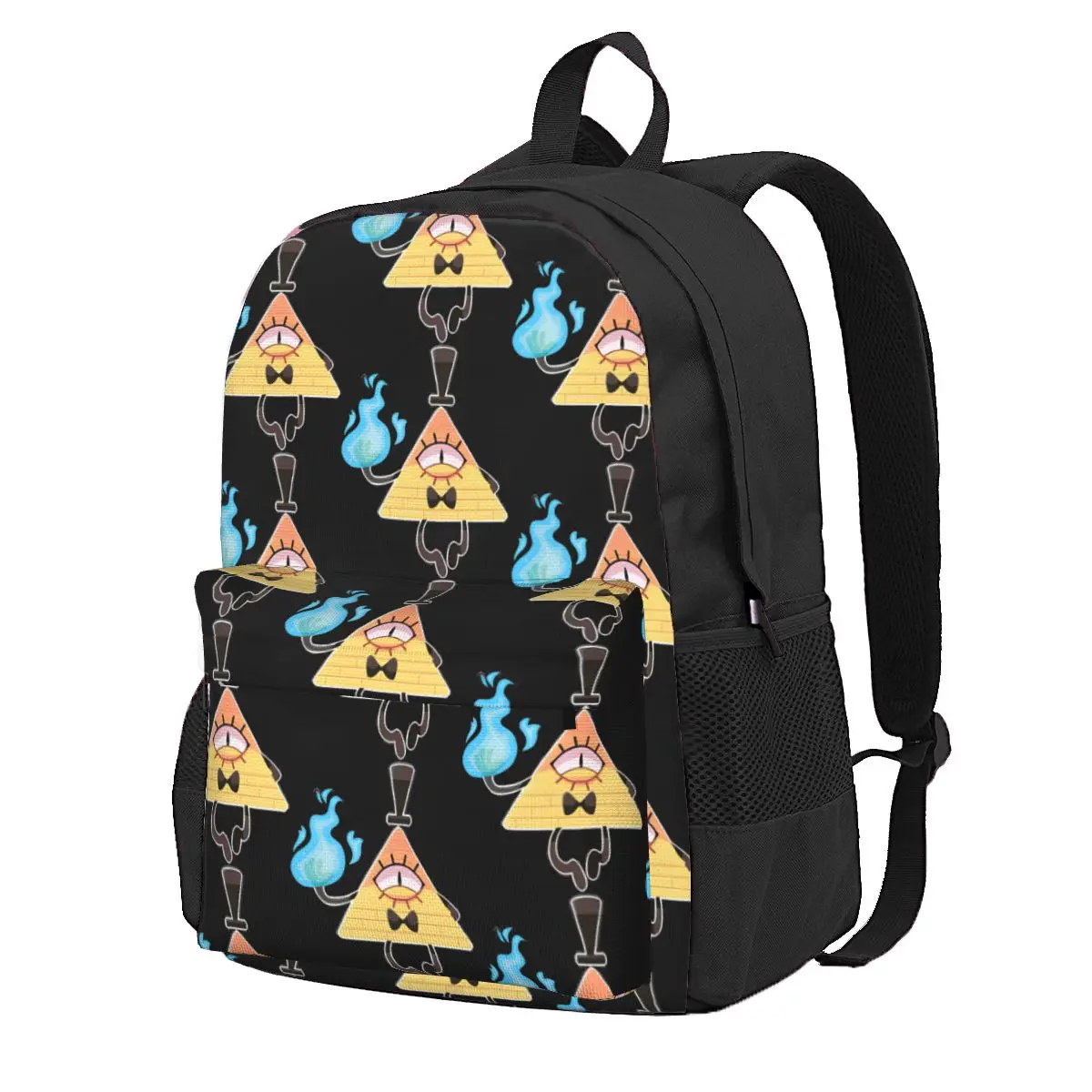 thumbnail image 1 of Mochila Bill Cipher Gravity Falls para mujer, mochila con estampado de tendencia, mochila escolar para estudiantes, mochila para portátil, bolso de hombro impermeable para adolescentes, 1 of 5