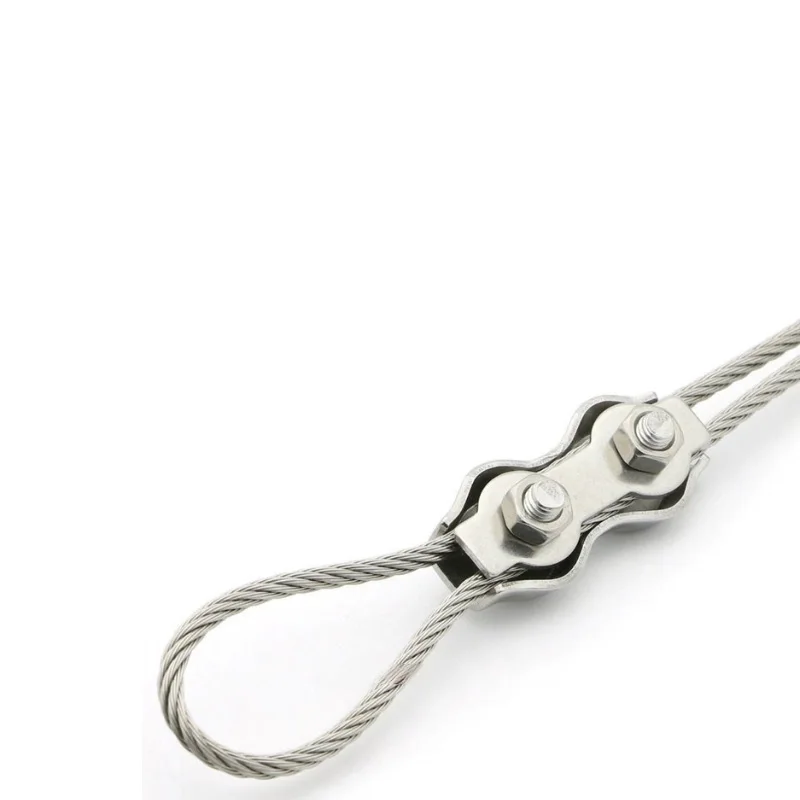 1-5Pc Cable Wire Hardware Fastener Waterproof Stainless Steel Wire Rope Clips Single/Double Grips Cable Clamps Chuck Lock