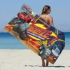 Beach Towel Microfiber Sand Free Quick Dry Soft Sandproof Pool Towels Gift for Anime Blaze and the Monster Machines Women Travel 3