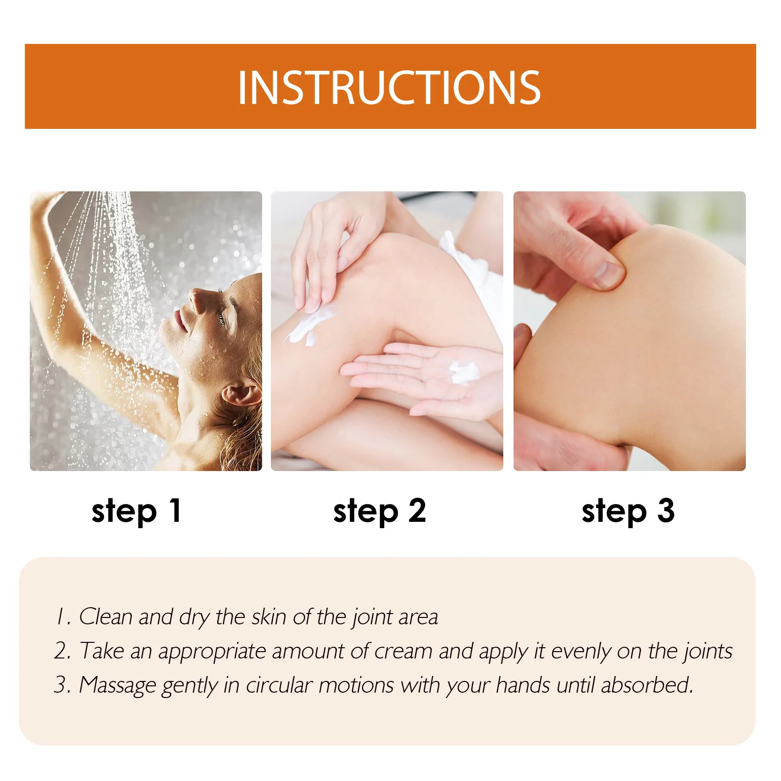 Description Picture 6 of itemJoint Bone Cream Bee Venom Pain and Bone Healing Cream Massage Care for Joint Shoulder and Neck Pain Relaxation Treatment
