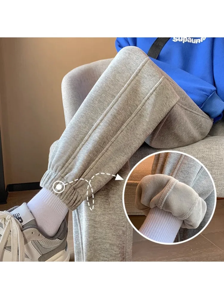 

2024 New Fashion High-waisted Sweatpants Women's Loose Fit for All Matching Ankle Athleisure Shorts Casual Autumn Winter Pants