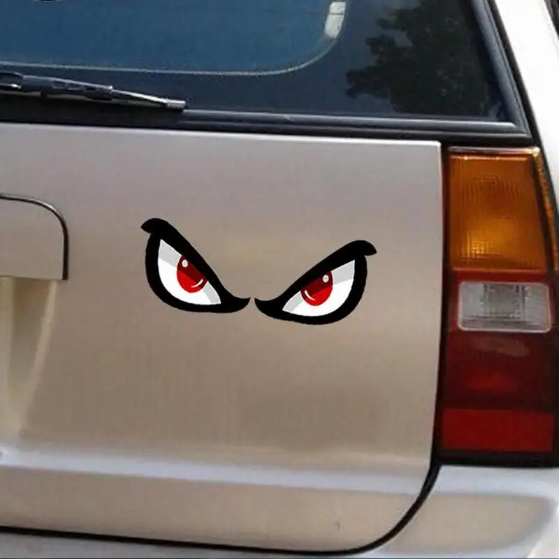 Car Reflective Stickers Simulation Shark Eye Sticker Peeking Sticker Self-Adhesive Waterproof Car Decals for Window Motorcycle