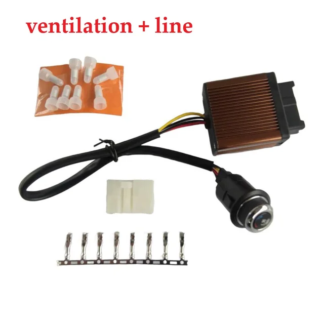 1set 12V Ventilation And Heating Switch Controller Kit Car Seat Switch Controller For Vehicle's Air Conditioning System 1