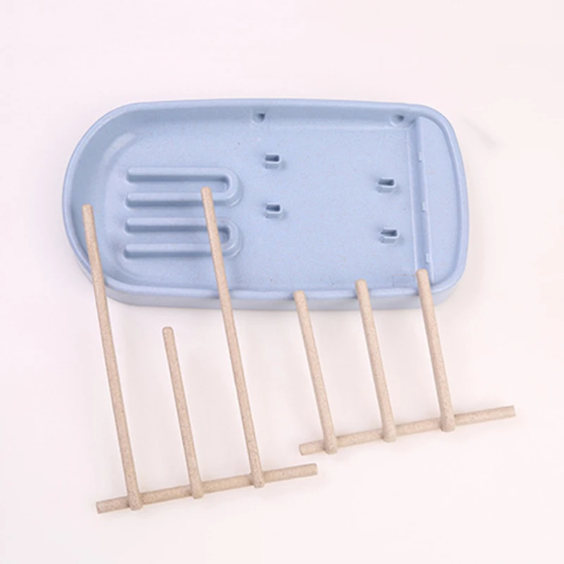 Green Multifunctional Portable Drying Frame Baby Bottle Holder Removable Drainage Stand