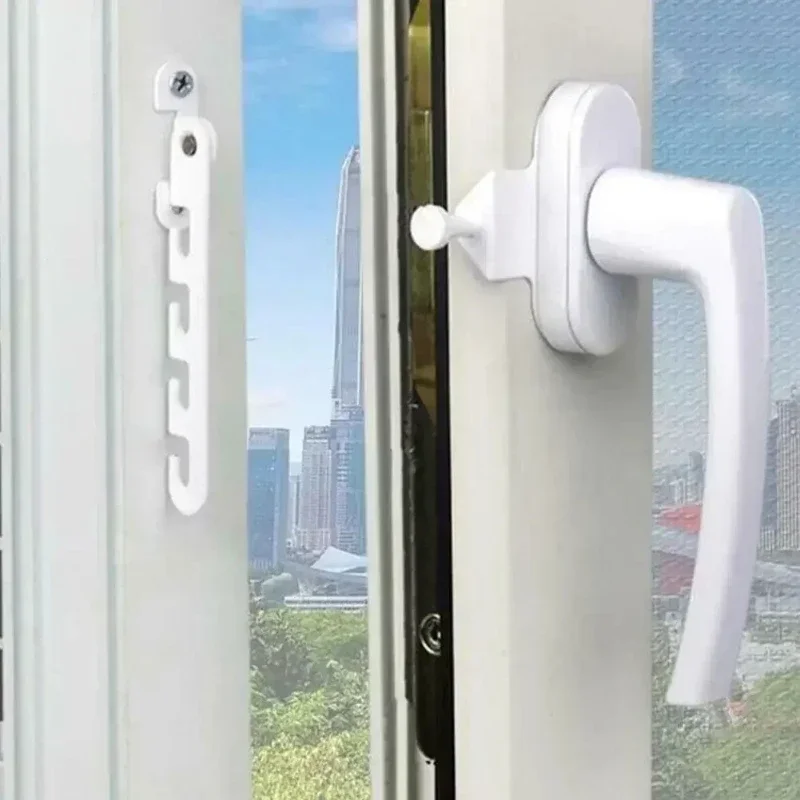 Window Stopper Window Lock 1PCS Window Limiter Latch Position Stopper Casement Wind Brace Home Security Door Windows Sash Lock Child Safety Protection