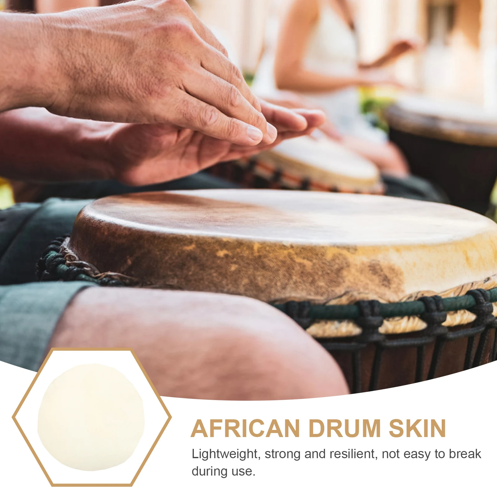African Drum Skin Fittings Percussion Part Replacements Bongo African Drum Covers Goat Skin Musical instrument repairing parts drum percussion accessories drum accessories