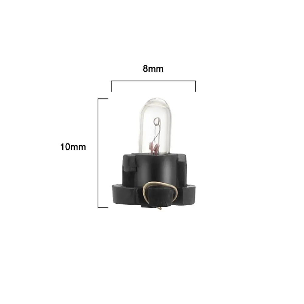 10pcs Warm White LED Instrument Bulb Replacement Wedge T3/T4.2 Halogen Bulb Universal Durable Panel Dash Light Automobile
