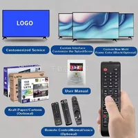 Téléviseur LED intelligent 32 43 50 55 65 75 85 pouces HD 2K 4K système Android écran plat pour usage domestique 5