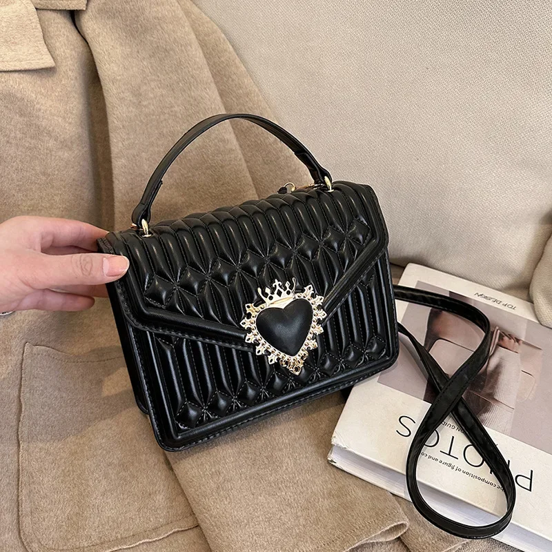 Texture Trendy Solid Color Crossbody Bag Pleated Handbag New Korean Version Shoulder Bag Fashion Female Crossbody Bag for Women