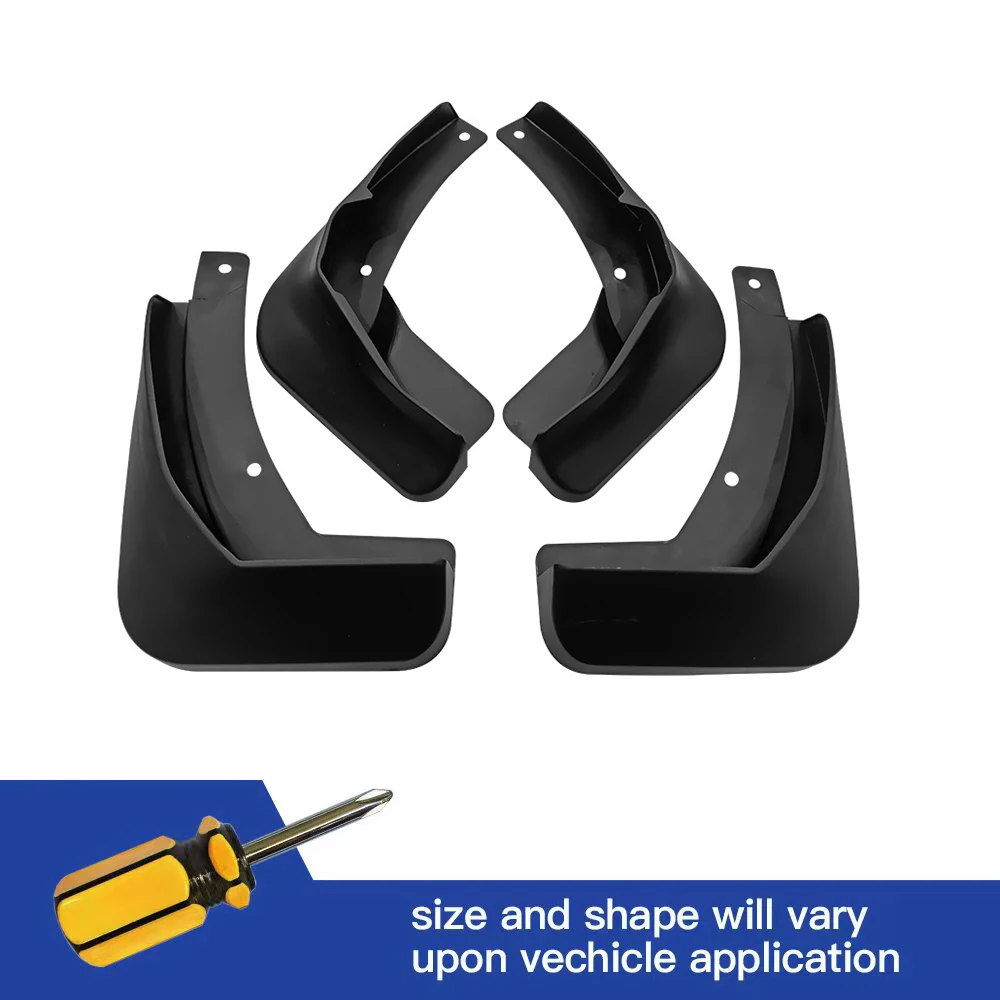 

4Pcs Front & Rear Mud Flaps Splash Guards Mudguards Black Fit For VW Golf Plus Sports Van 2014 2015 2016 2017 2018 2019