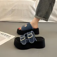 Sandales explosives Rome pour femmes, tendance, niveau d'apparence élevé, chaussures de plage d'été en toile pour loisirs, offre spéciale, nouvelle collection 2025 5