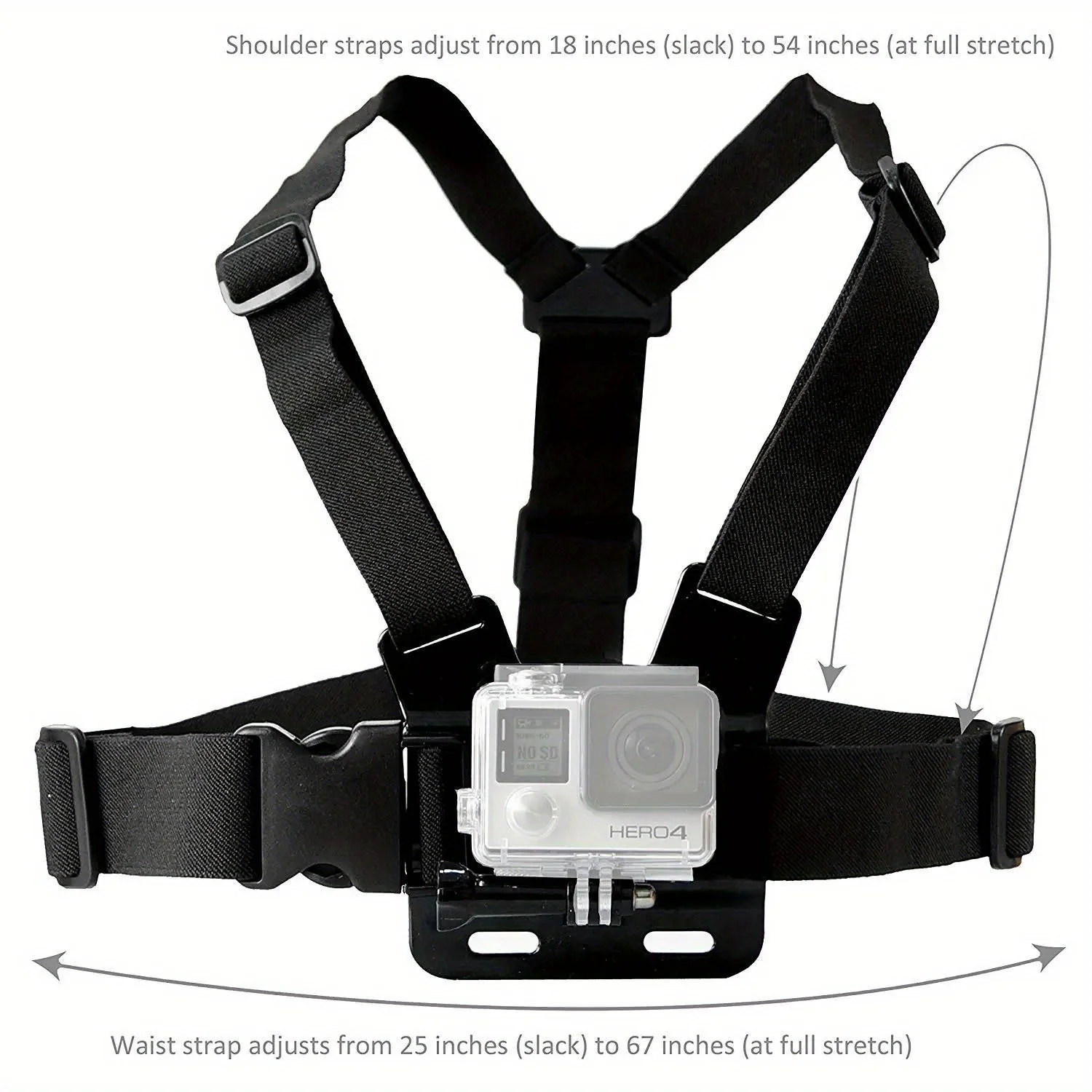 Universal Chest and Head Strap Belt with J-Hook Mount
