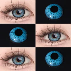 Vibrant Anime - Inspired Eye - Enhancing Colored Contact Lenses (Vika Blue)