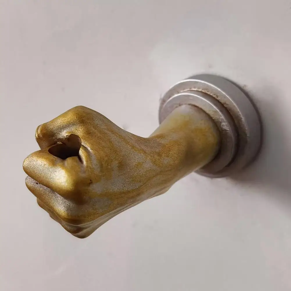Wall Sculpture Flower Vase Resin Fist Shape Flower Arranger Hand Sculpture Plant Holder Home Decorations 4
