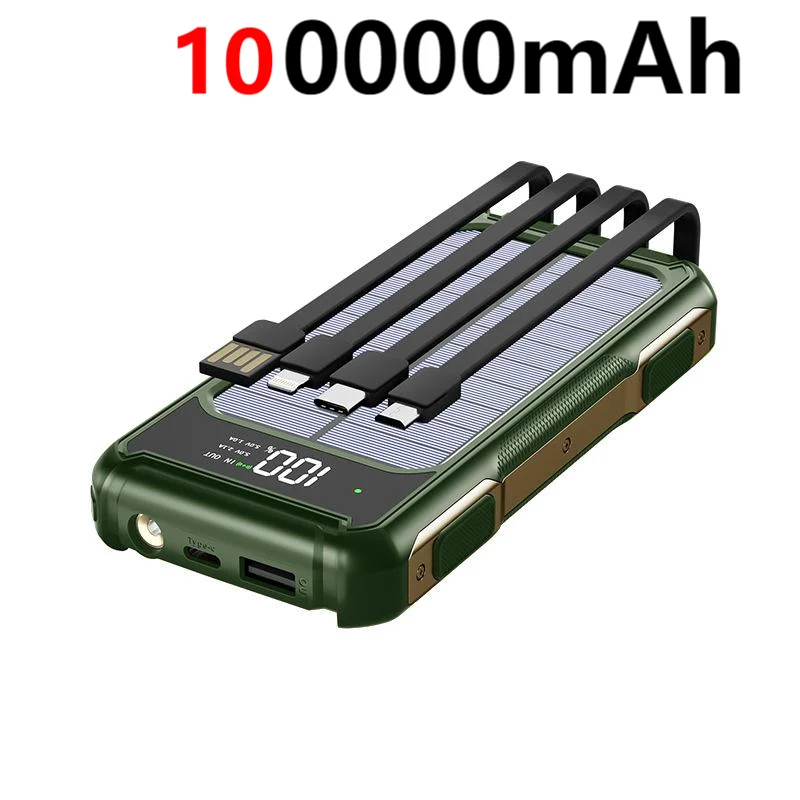 100000mAh green